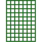 Treillage maille carrée (12cm) en bois, vert - l.100 x H.141 cm